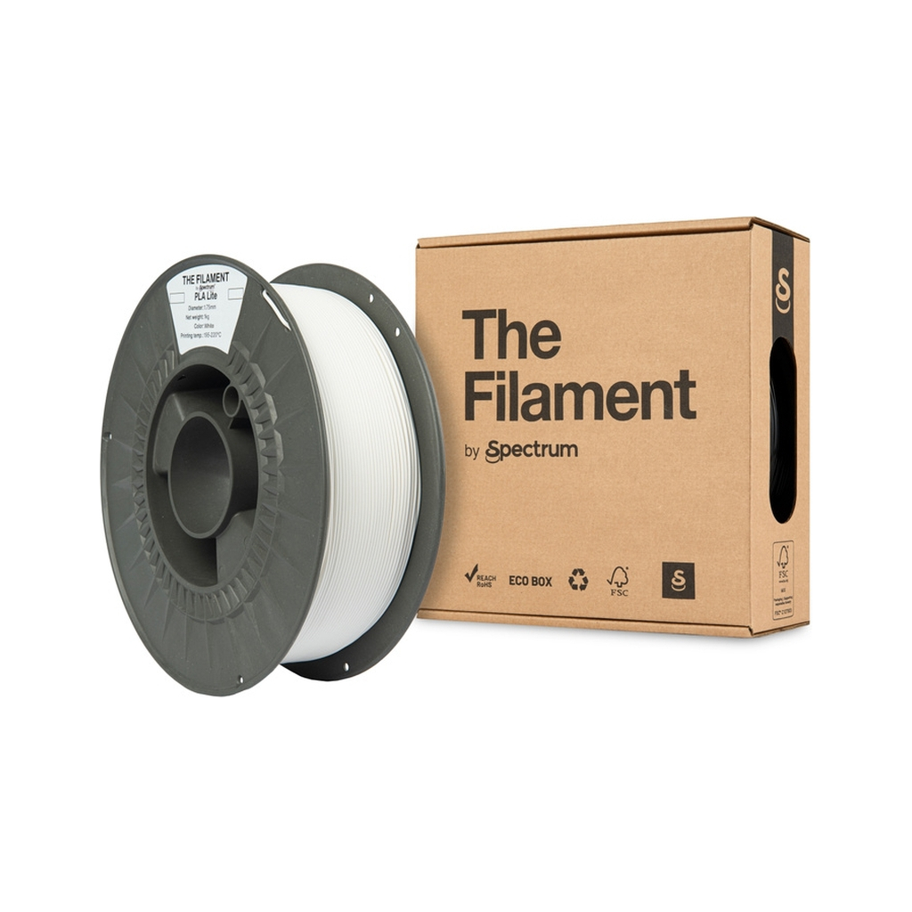 Пластик для 3D-принтера The Filament PLA Lite 1.75mm WHITE 1kg (TF-24218) - фото 3 Пластик для 3D-принтера The Filament PLA Lite 1.75mm WHITE 1kg (TF-24218) - фото 3
