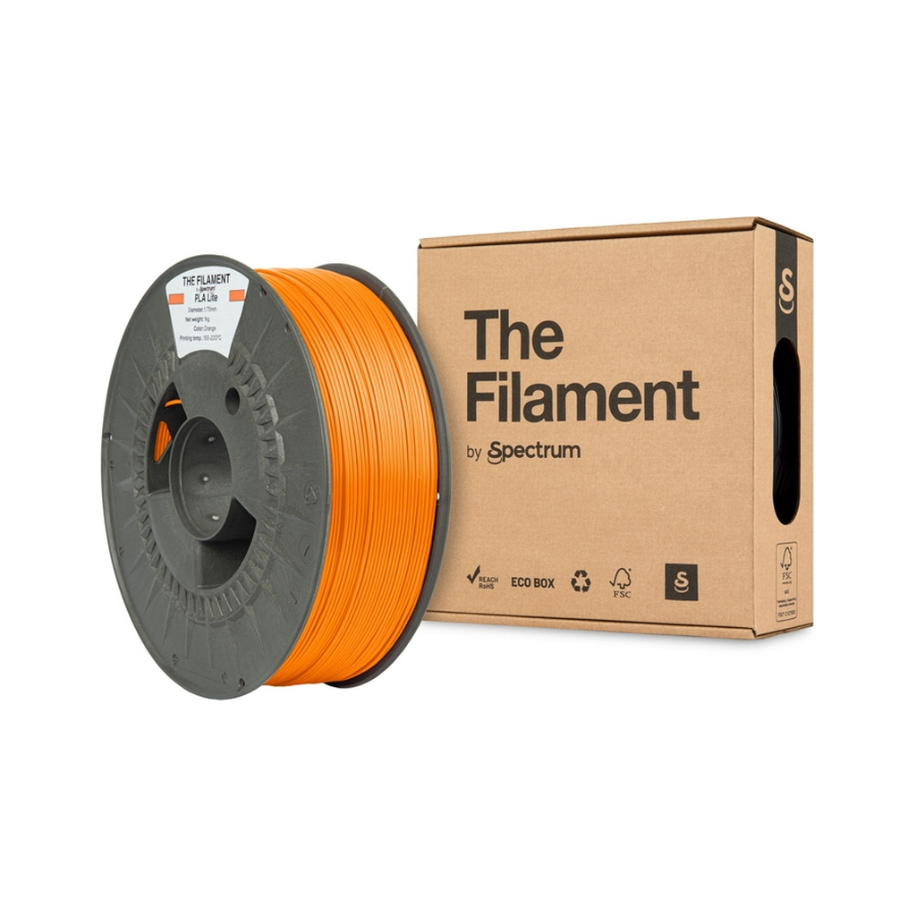 Пластик для 3D-принтера The Filament PLA Lite 1.75mm ORANGE 1kg (TF-24232) - фото 3 Пластик для 3D-принтера The Filament PLA Lite 1.75mm ORANGE 1kg (TF-24232) - фото 3