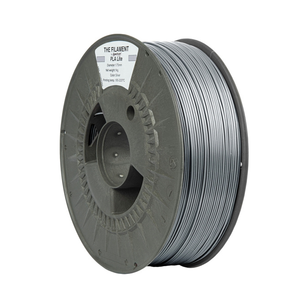 Пластик для 3D-принтера The Filament PLA Lite 1.75mm SILVER 1kg (TF-24234) - фото 1 Пластик для 3D-принтера The Filament PLA Lite 1.75mm SILVER 1kg (TF-24234) - фото 1