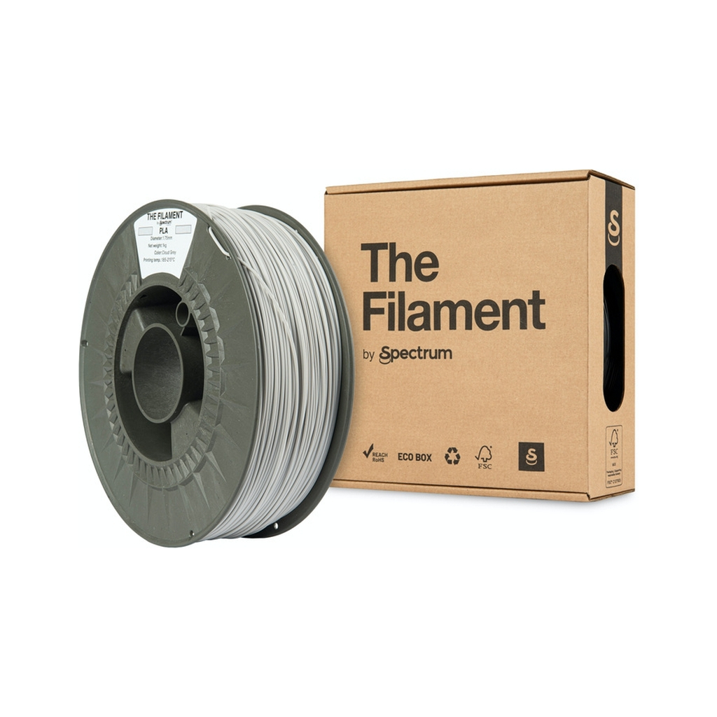 Пластик для 3D-принтера The Filament PLA 1.75mm 1kg CLOUD GREY (TF-24003) - фото 3 Пластик для 3D-принтера The Filament PLA 1.75mm 1kg CLOUD GREY (TF-24003) - фото 3