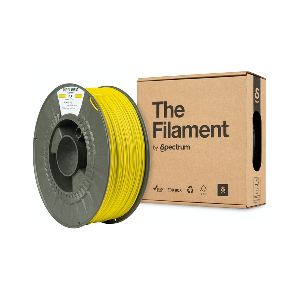 Пластик для 3D-принтера The Filament PLA 1.75mm 1kg SORBET YELLOW (TF-24011) - фото 3 Пластик для 3D-принтера The Filament PLA 1.75mm 1kg SORBET YELLOW (TF-24011) - фото 3