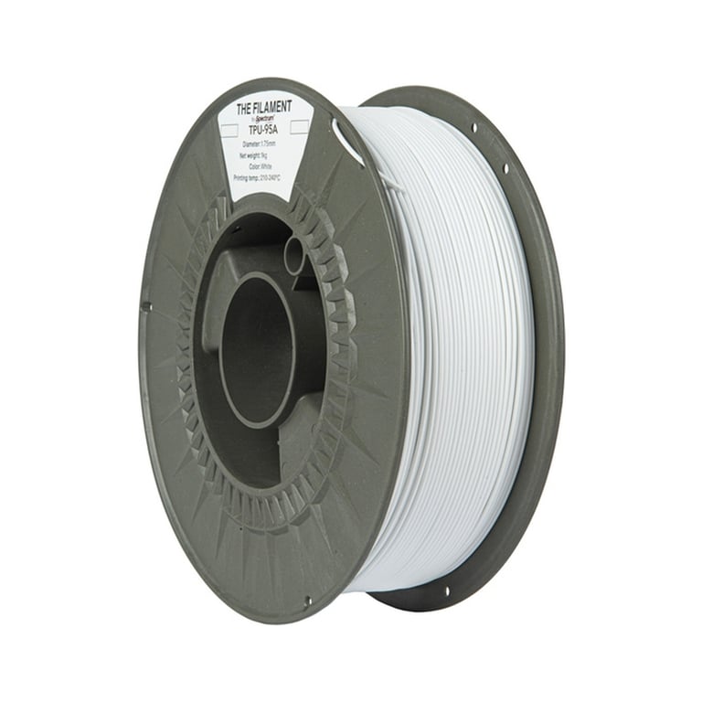 Пластик для 3D-принтера The Filament TPU-95A 1.75mm WHITE 1kg (TF-24132) - фото 1