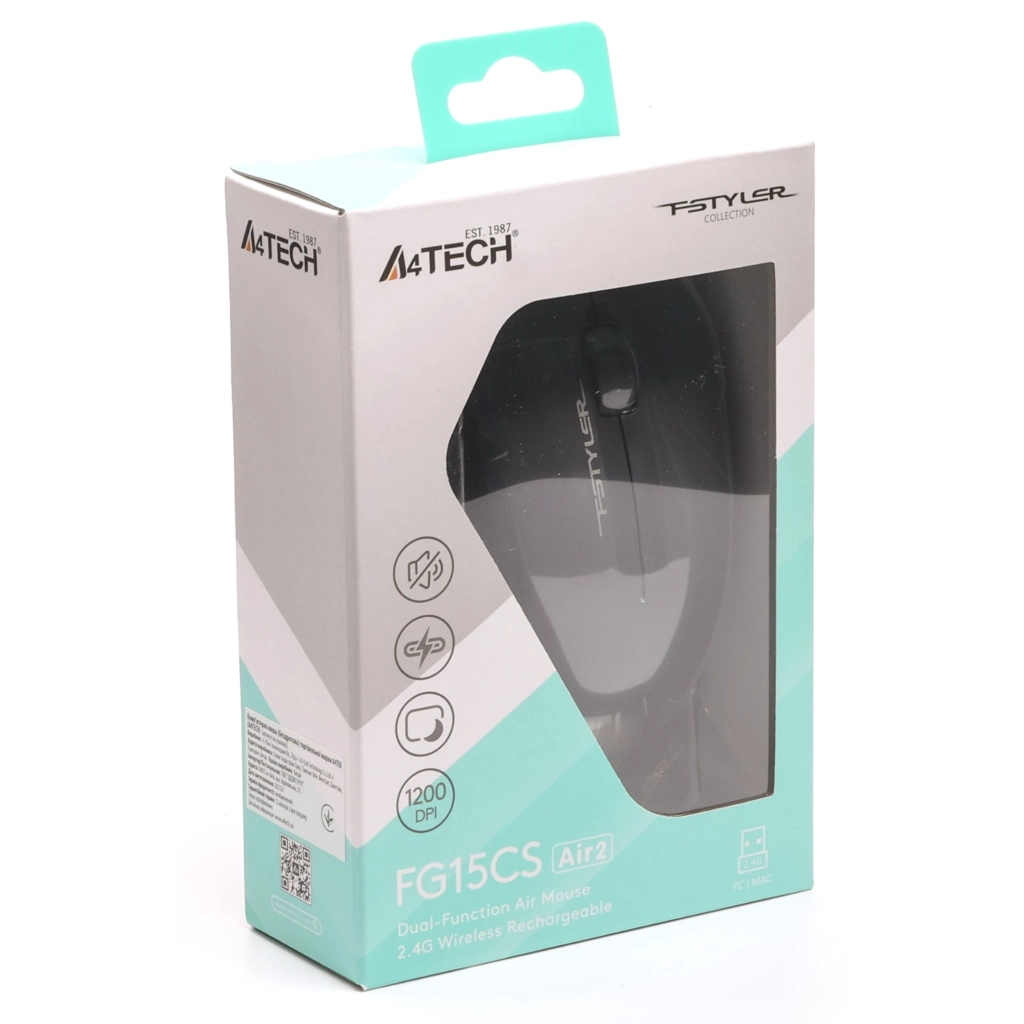 Мишка A4Tech FG15CS Air2 Wireless Black (4711421000932) - фото 11 Мишка A4Tech FG15CS Air2 Wireless Black (4711421000932) - фото 11