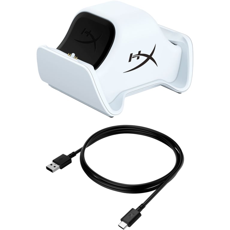 Зарядний пристрій HyperX ChargePlay Duo для PS5 DualSense White (51P68AA) - фото 5