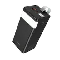 Батарея універсальна HOCO 50000mAh Powermaster PD/20W, QC/22.5W, Lamp, Black (J86A / 714738) - фото 1