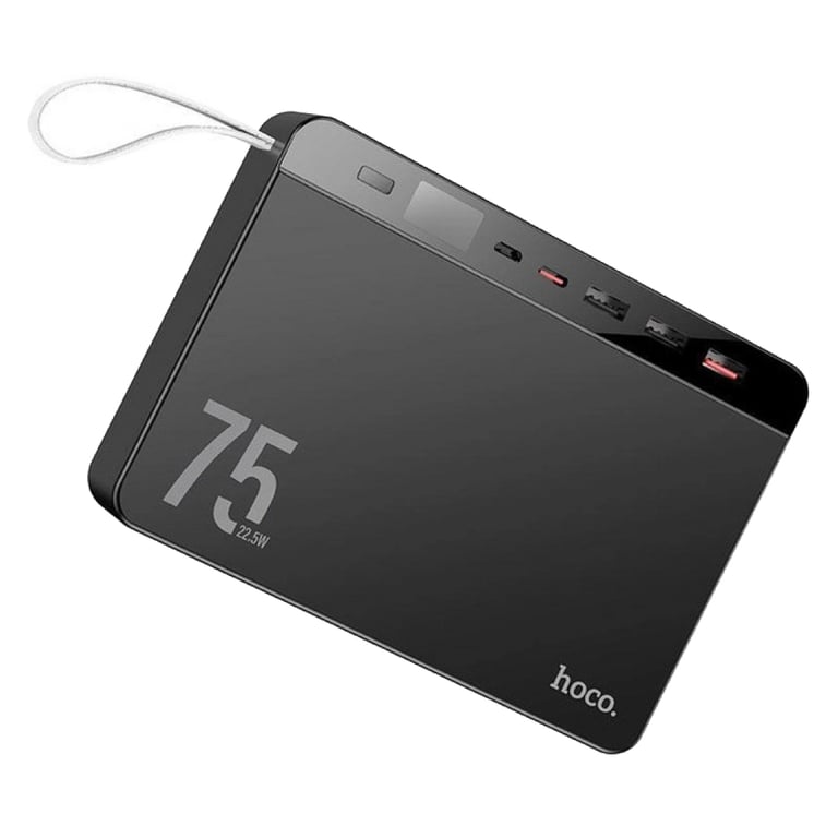 Батарея універсальна HOCO 75000 mAh Overlord PD/20W, QC/3.0/22.5W, Black (J94 / 714739) - фото 2