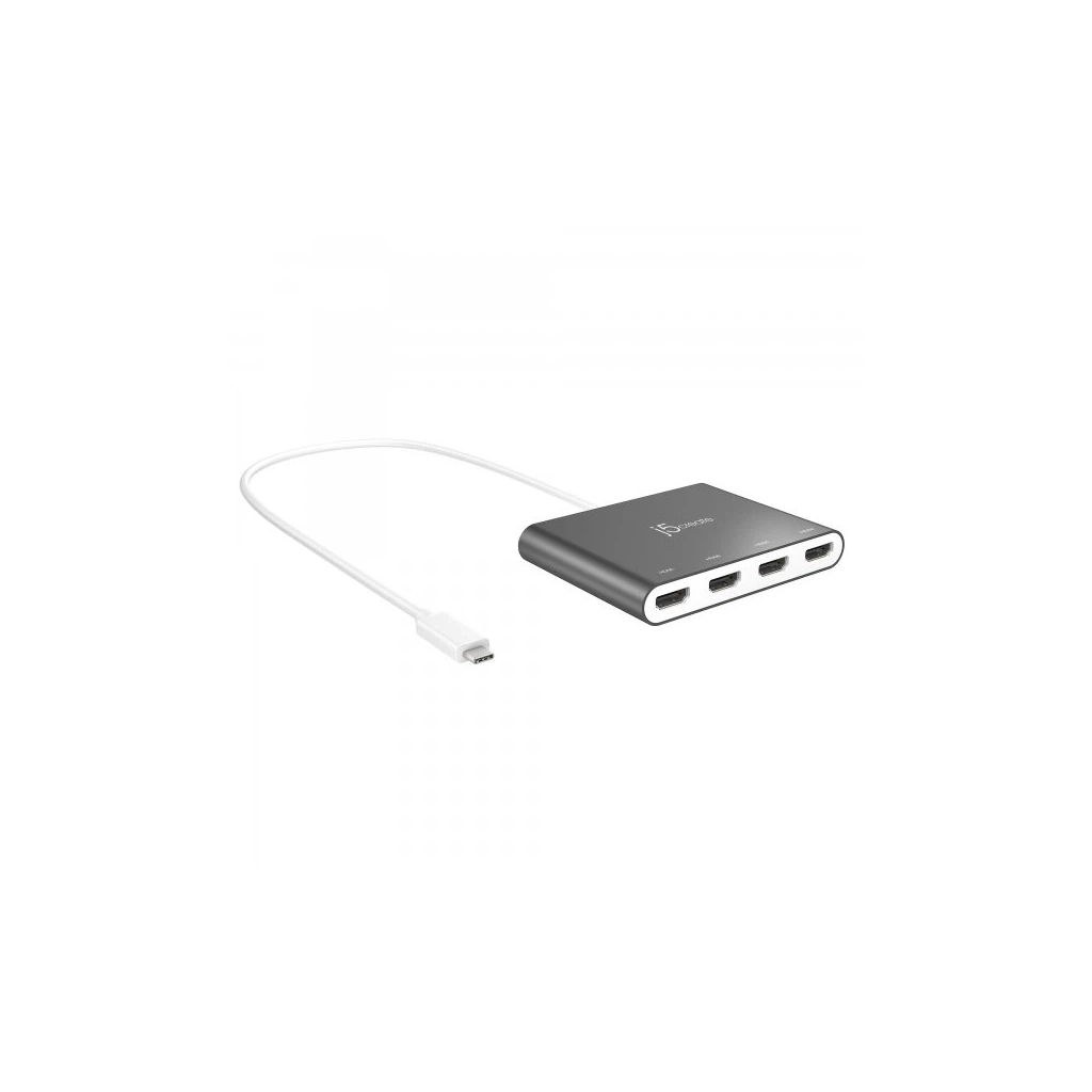 Адаптер USB-C to 4xHDMI F quad display J5create (JCA366-N) - фото 2 Адаптер USB-C to 4xHDMI F quad display J5create (JCA366-N) - фото 2