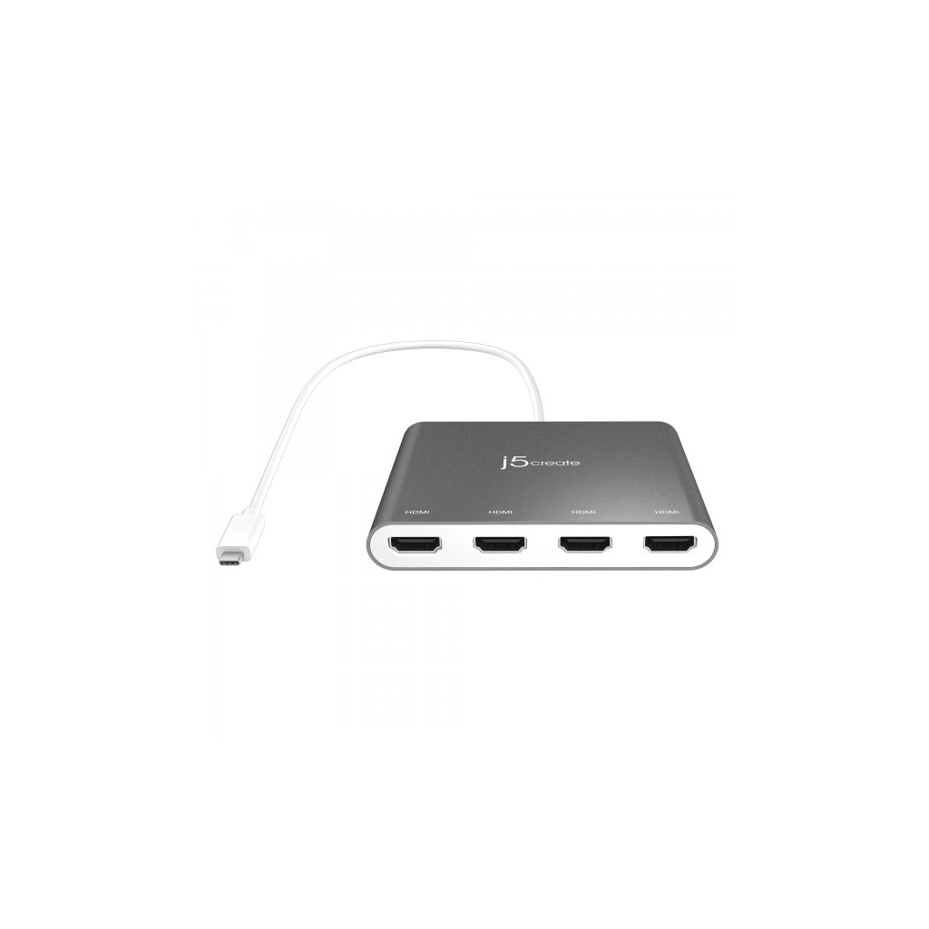 Адаптер USB-C to 4xHDMI F quad display J5create (JCA366-N) - фото 4 Адаптер USB-C to 4xHDMI F quad display J5create (JCA366-N) - фото 4