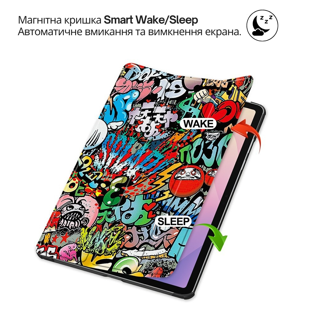 Чохол до планшета BeCover Smart Case Samsung Galaxy Tab S11 (SM-X730/X736) 11.0" Graffiti (714655) - фото 5 Чохол до планшета BeCover Smart Case Samsung Galaxy Tab S11 (SM-X730/X736) 11.0" Graffiti (714655) - фото 5