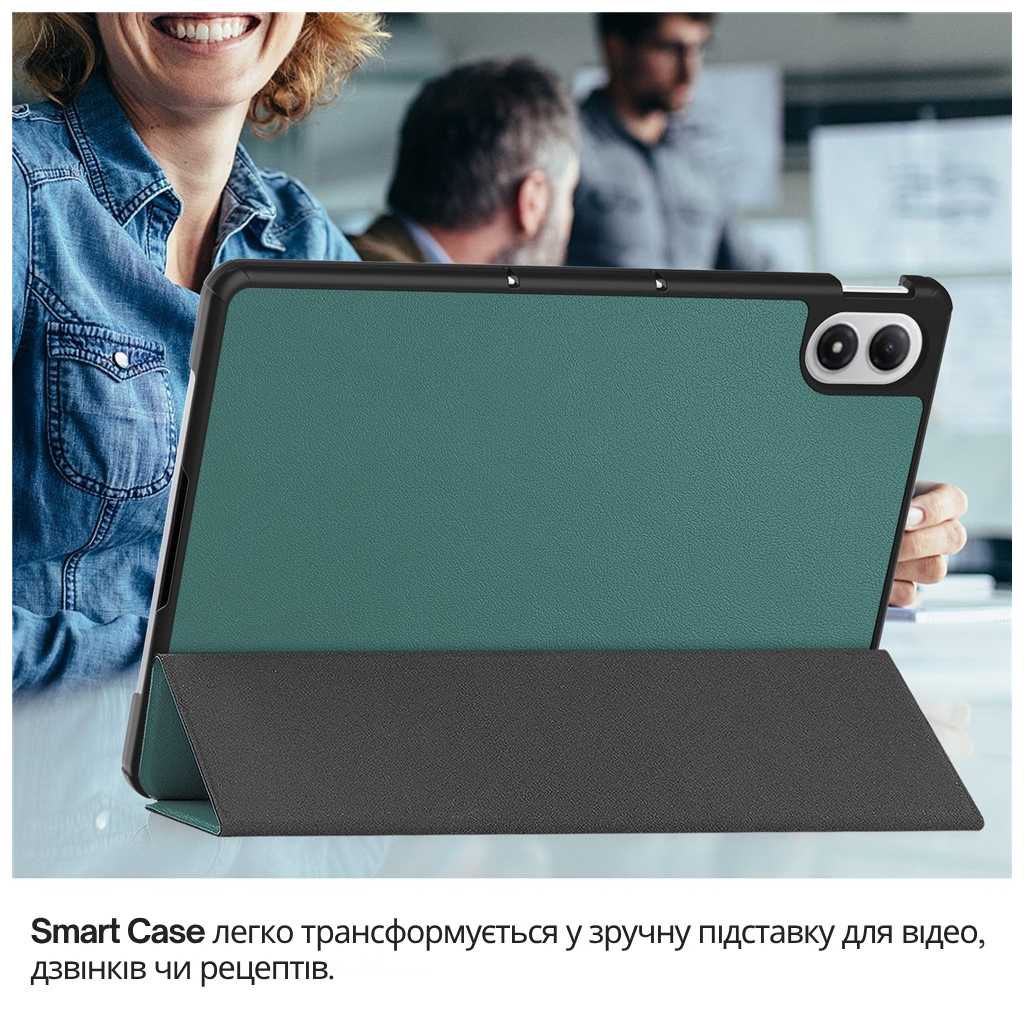 Чохол до планшета BeCover Smart Case Xiaomi Redmi Pad 2 Pro 12.1" Dark Green (714628) - фото 6 Чохол до планшета BeCover Smart Case Xiaomi Redmi Pad 2 Pro 12.1" Dark Green (714628) - фото 6