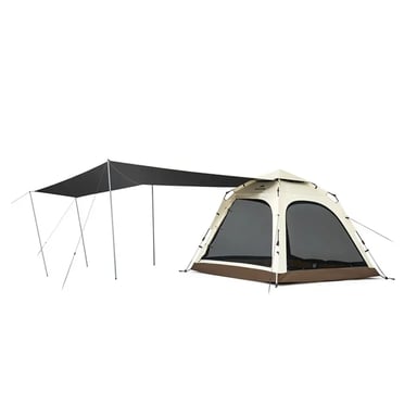 Намет Naturehike тримісний автоматичний із тентом Ango CNK2550WS01 L, коричневий (6975641887799) - фото 1