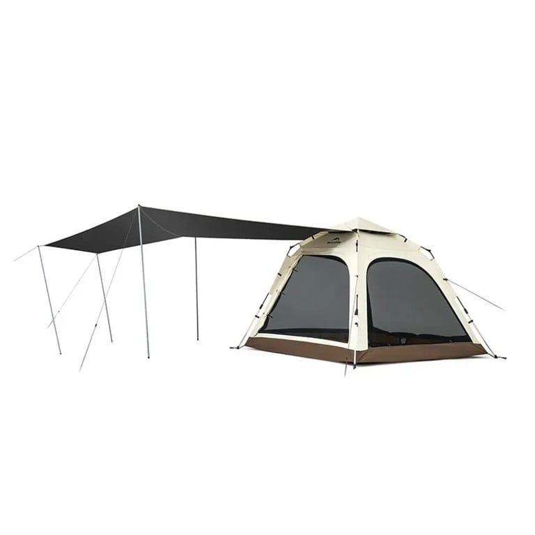 Намет Naturehike тримісний автоматичний із тентом Ango CNK2550WS01 L, коричневий (6975641887799) - фото 1