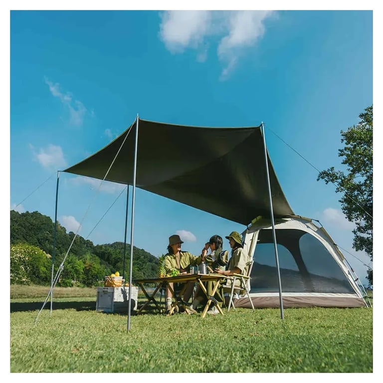 Намет Naturehike тримісний автоматичний із тентом Ango CNK2550WS01 L, коричневий (6975641887799) - фото 3