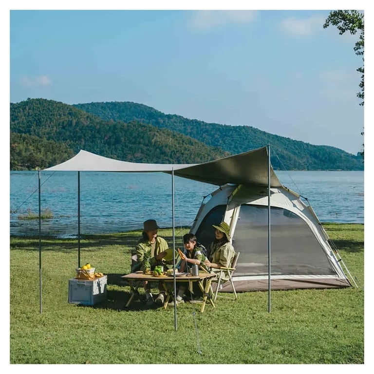 Намет Naturehike тримісний автоматичний із тентом Ango CNK2550WS01 L, коричневий (6975641887799) - фото 4