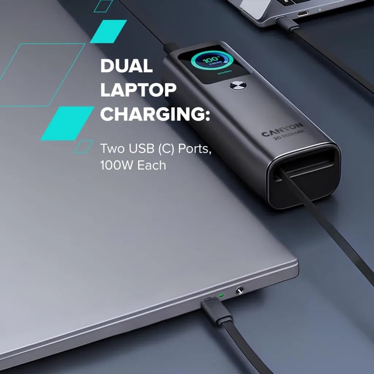 Батарея універсальна Canyon 20000mAh OnPower 265 PD/100W (CNS-CPB265DG) - фото 6