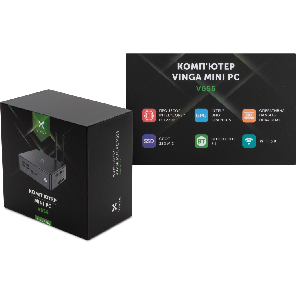 Комп'ютер Vinga Mini PC V656 (V6561220P.8256W1P) - фото 10 Комп'ютер Vinga Mini PC V656 (V6561220P.8256W1P) - фото 10