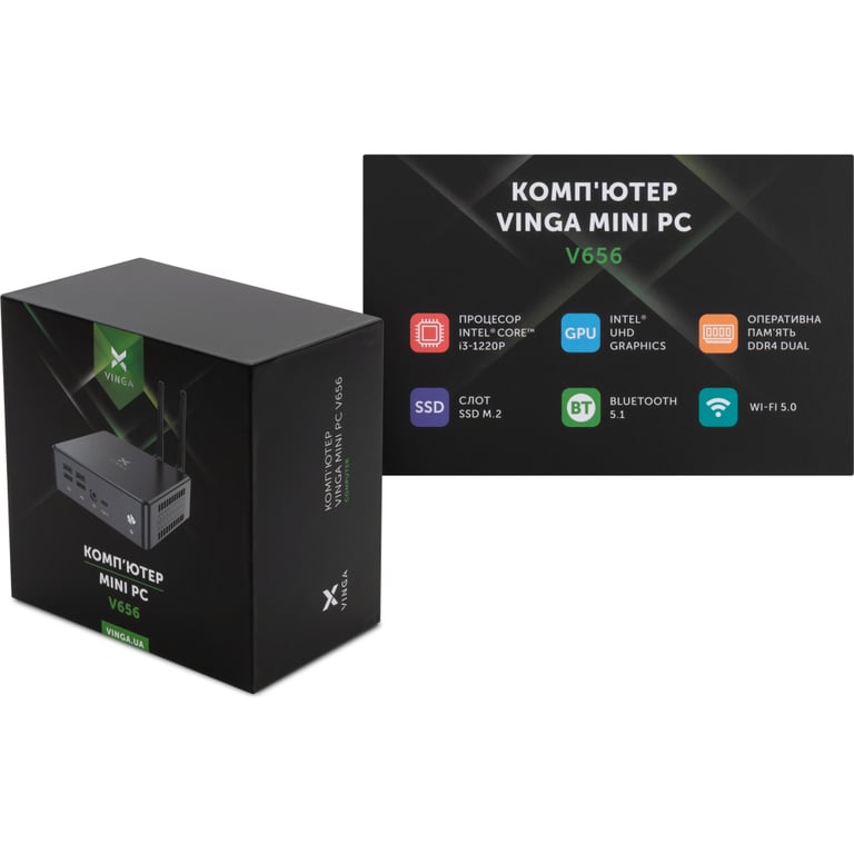 Комп'ютер Vinga Mini PC V656 (V6561220P.8256W1P) - фото 10