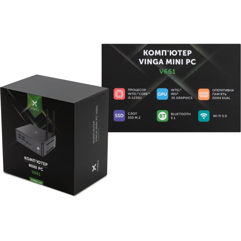 Комп'ютер Vinga Mini PC V661 (V6611235U.8512) - фото 10
