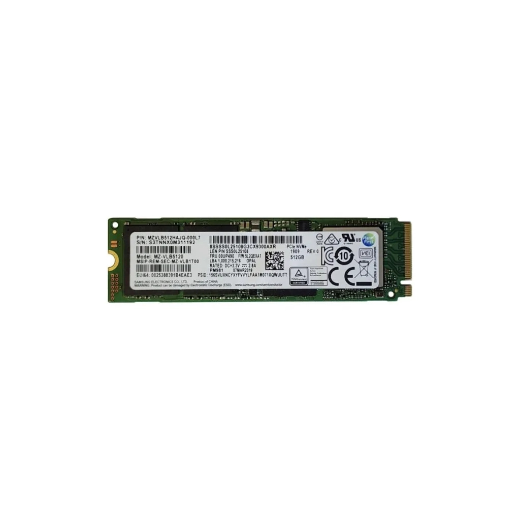 Накопичувач SSD M.2 2280 256GB PM981a Samsung (MZVL8256HDJD-00BLL) - фото 1