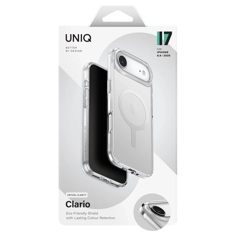 Чохол до мобільного телефона Uniq Clario iPhone Air Magclick Charging Transparent (8886463694756) - фото 6