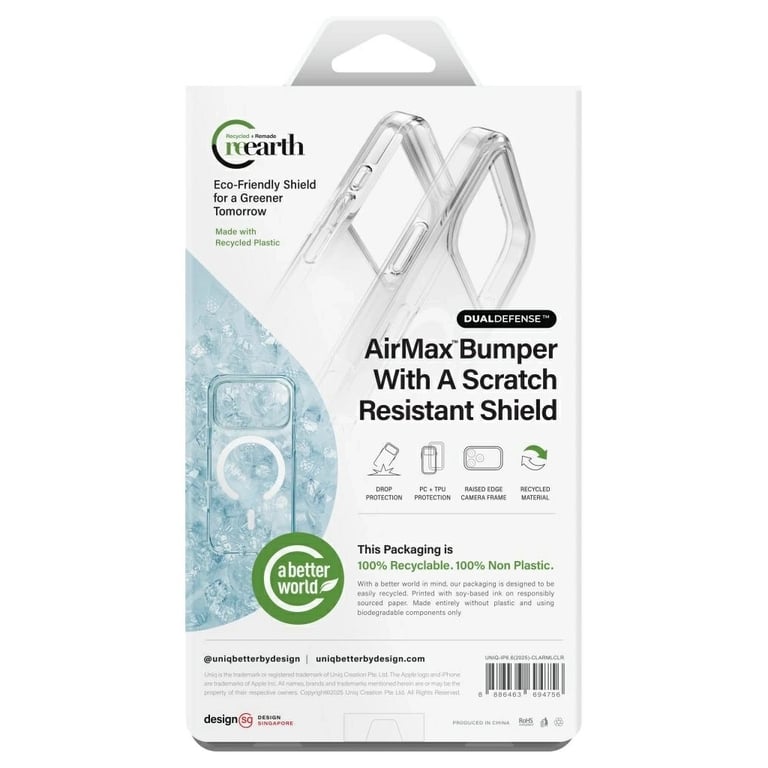 Чохол до мобільного телефона Uniq Clario iPhone Air Magclick Charging Transparent (8886463694756) - фото 7