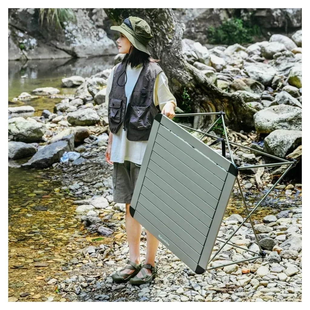 Туристичний стіл Naturehike CNK2450JJ013, M, алюміній, сірий (6976507663267) - фото 6 Туристичний стіл Naturehike CNK2450JJ013, M, алюміній, сірий (6976507663267) - фото 6