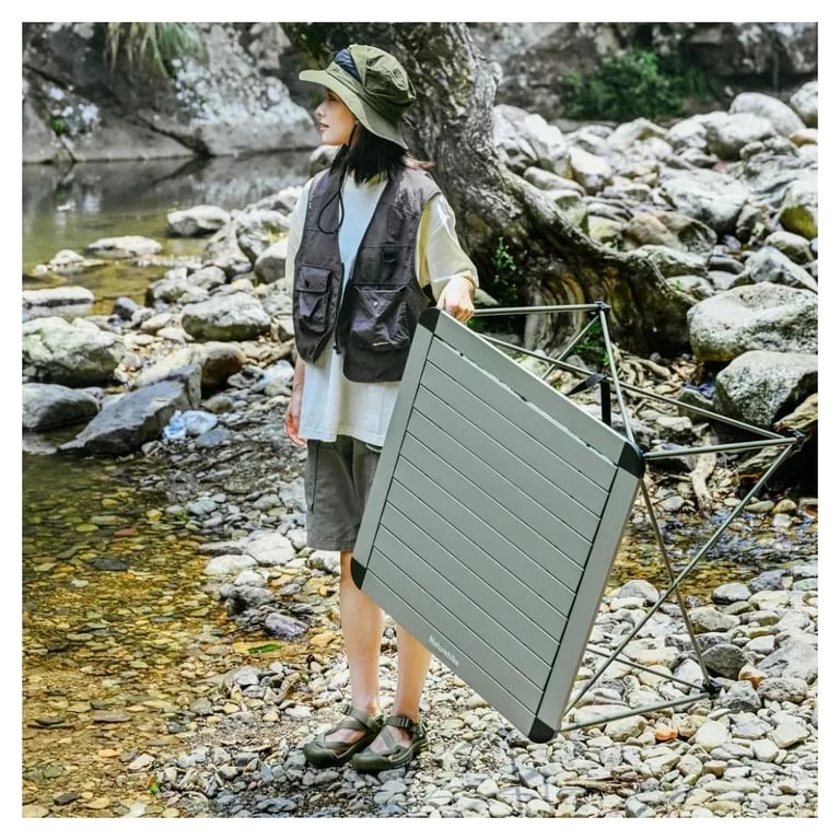 Туристичний стіл Naturehike CNK2450JJ013, M, алюміній, сірий (6976507663267) - фото 6