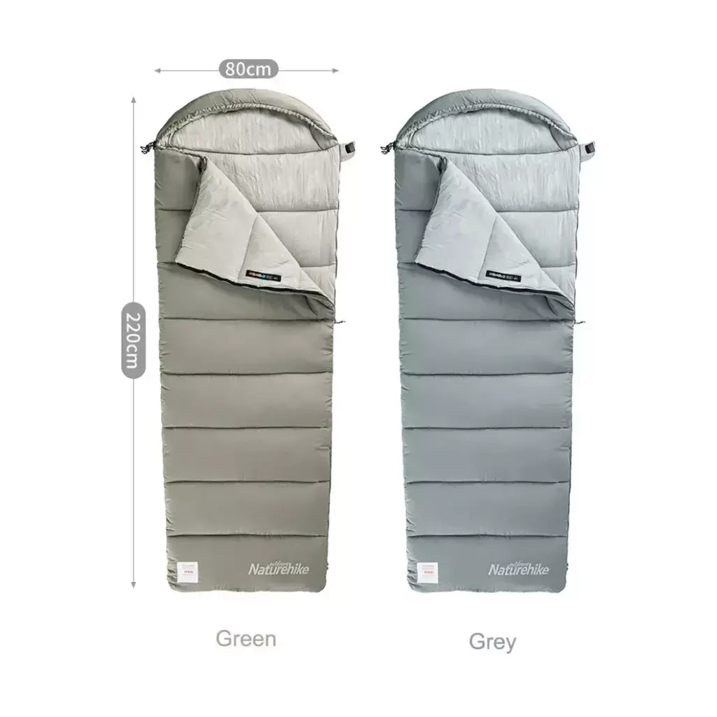 Спальний мішок Naturehike з капюшоном із мішком для зберігання M300 CNK2350WS023, зелений, лівий (6927595776018) - фото 5 Спальний мішок Naturehike з капюшоном із мішком для зберігання M300 CNK2350WS023, зелений, лівий (6927595776018) - фото 5