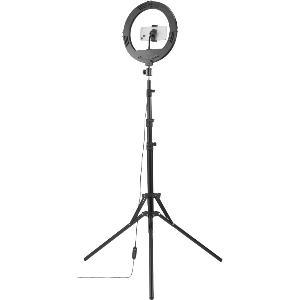 Набір блогера Hama Smartphone Tripod Steady-120 V2, 185см, Bluetooth, LED ring (00004659) - фото 5 Набір блогера Hama Smartphone Tripod Steady-120 V2, 185см, Bluetooth, LED ring (00004659) - фото 5