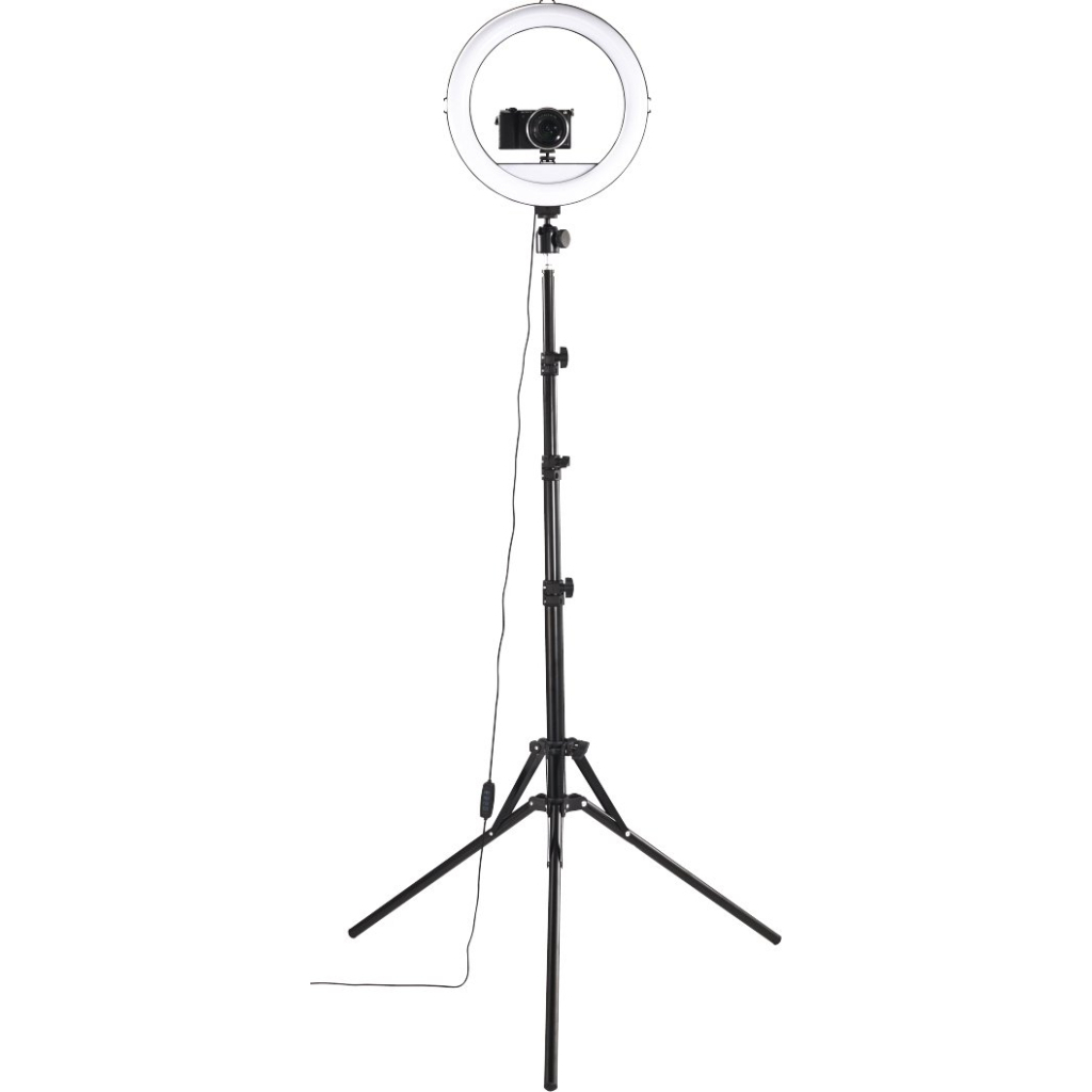 Набір блогера Hama Smartphone Tripod Steady-120 V2, 185см, Bluetooth, LED ring (00004659) - фото 7 Набір блогера Hama Smartphone Tripod Steady-120 V2, 185см, Bluetooth, LED ring (00004659) - фото 7