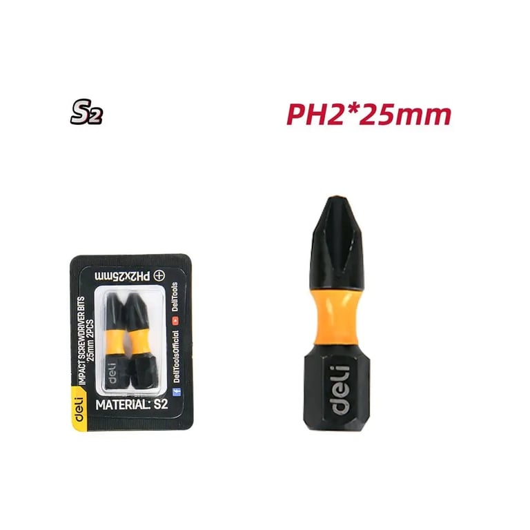 Набір біт Deli PH2 x 25 мм, 2 шт (EDL251002Z) - фото 2