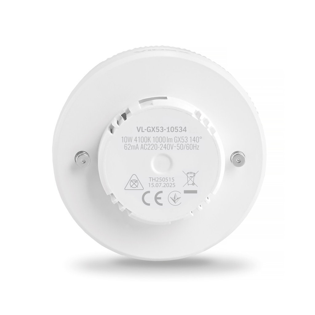 Лампочка Videx LED GX53 10W 4100K 220V (VL-GX53-10534) - фото 3 Лампочка Videx LED GX53 10W 4100K 220V (VL-GX53-10534) - фото 3