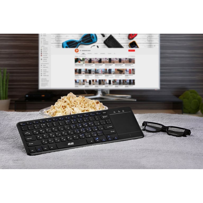 Клавіатура 2E KT100 Touch Wireless UA Black (2E-KT100WB_UA) - фото 10