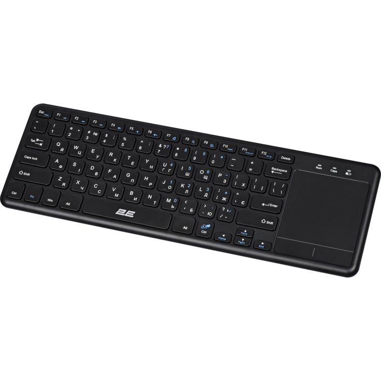 Клавіатура 2E KT100 Touch Wireless UA Black (2E-KT100WB_UA) - фото 4