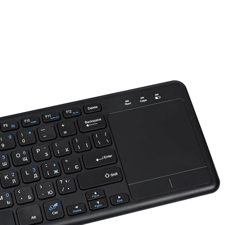 Клавіатура 2E KT100 Touch Wireless UA Black (2E-KT100WB_UA) - фото 8