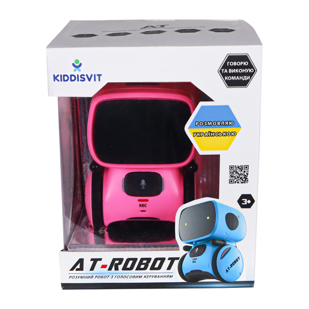 Інтерактивна іграшка AT-Robot робот з голосовим керуванням рожевий, український (AT001-04-UKR) - фото 10 Інтерактивна іграшка AT-Robot робот з голосовим керуванням рожевий, український (AT001-04-UKR) - фото 10