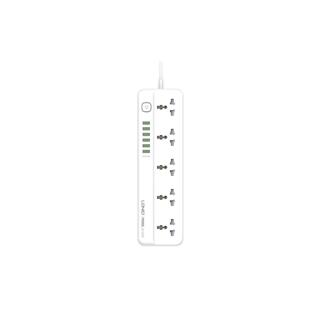 Мережевий фільтр живлення LDNIO SC5614 5роз. 3USB 2м (SC5614) - фото 1 Мережевий фільтр живлення LDNIO SC5614 5роз. 3USB 2м (SC5614) - фото 1