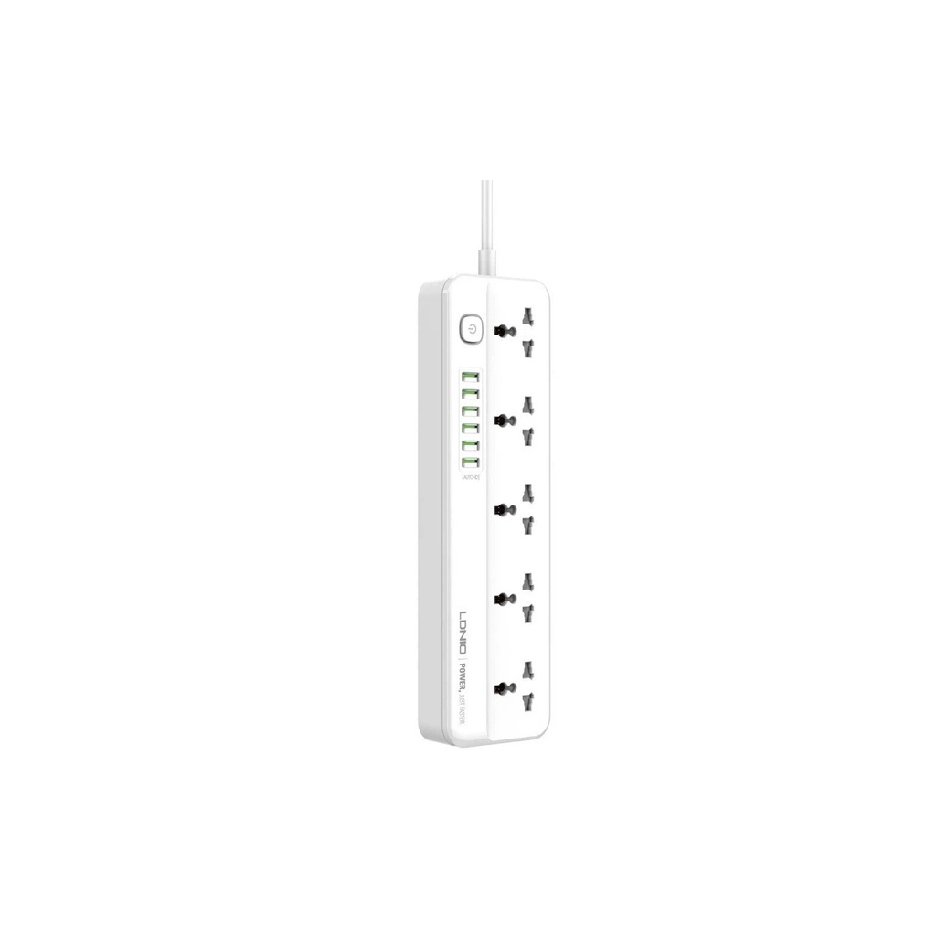 Мережевий фільтр живлення LDNIO SC5614 5роз. 3USB 2м (SC5614) - фото 2 Мережевий фільтр живлення LDNIO SC5614 5роз. 3USB 2м (SC5614) - фото 2