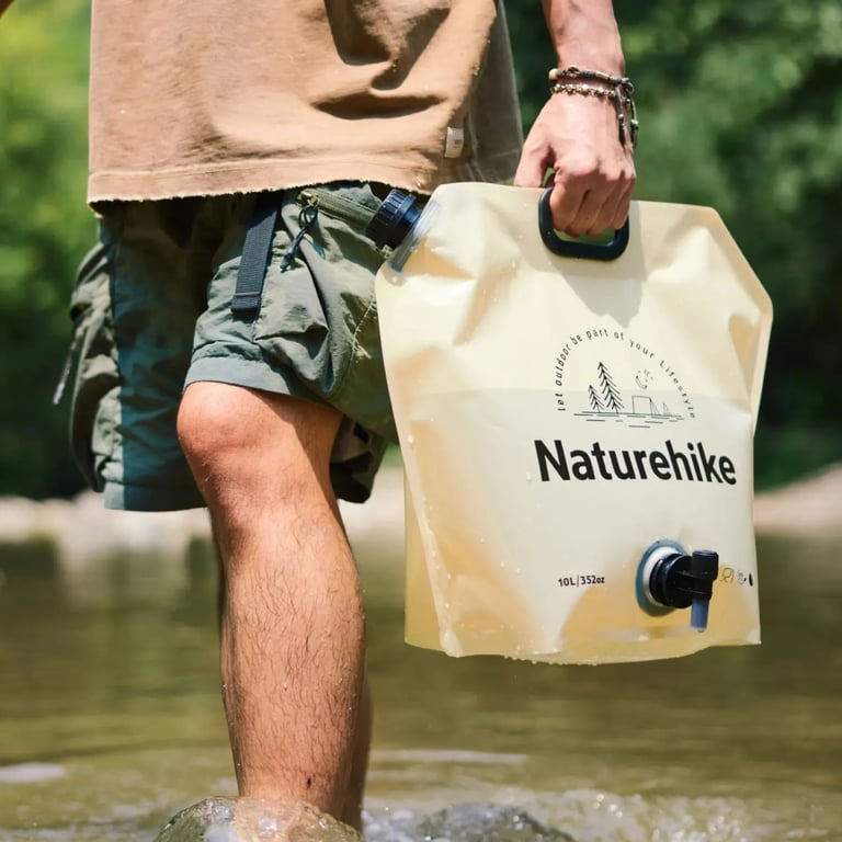 Відро складне Naturehike CNK2450CF027 для води 10 л, жовте (6927595798355) - фото 2