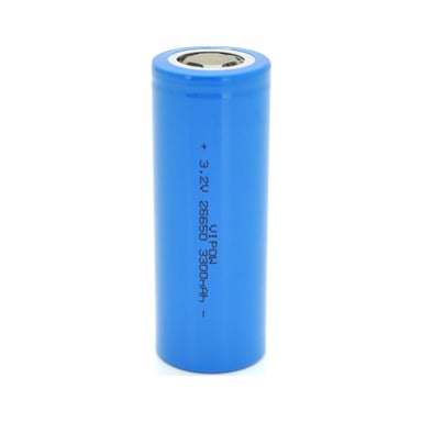 Акумулятор 26650 3300mAh, LiFePO4, FlatTop, 3.2V, Blue Vipow (IFR26650-3300mAhFT / 31075) - фото 1