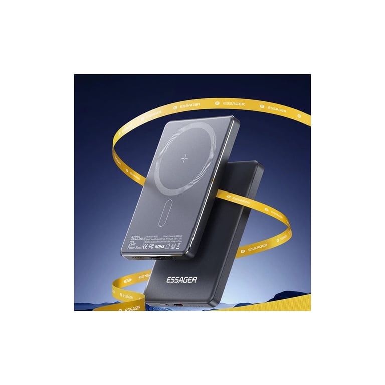 Батарея універсальна Essager 5000mAh Cross-border magnetic 20W PD QC/3.0 (EDY5K-YJ0A-Z) - фото 9