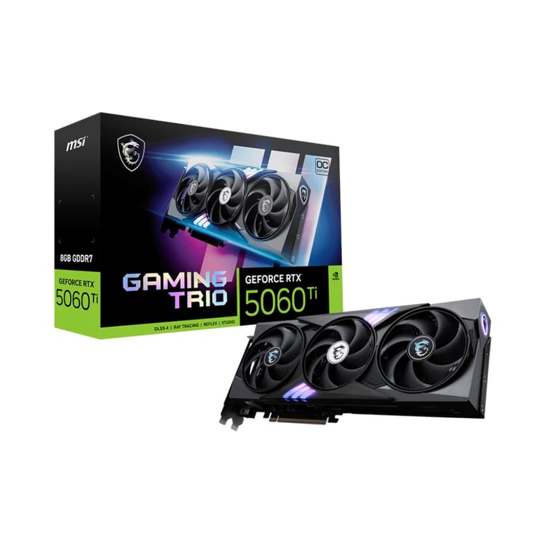 Відеокарта MSI GeForce RTX5060Ti 8Gb GAMING TRIO OC (RTX 5060 Ti 8G GAMING TRIO OC) - фото 7