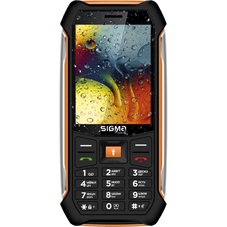 Мобільний телефон Sigma X-style 323 RAIN Black-Orange (4827798885727) - фото 2