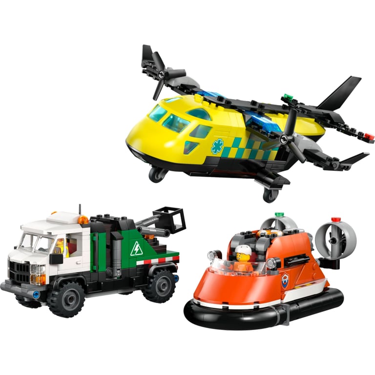 Конструктор LEGO City Ремікс літака, вантажівки та судна на повітряній подушці (60505-) - фото 2