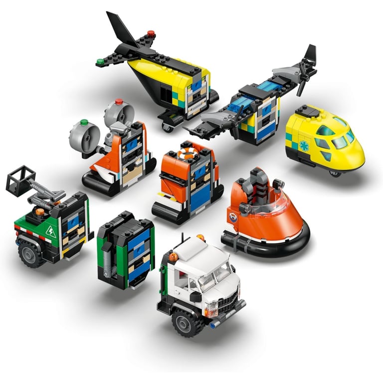 Конструктор LEGO City Ремікс літака, вантажівки та судна на повітряній подушці (60505-) - фото 6