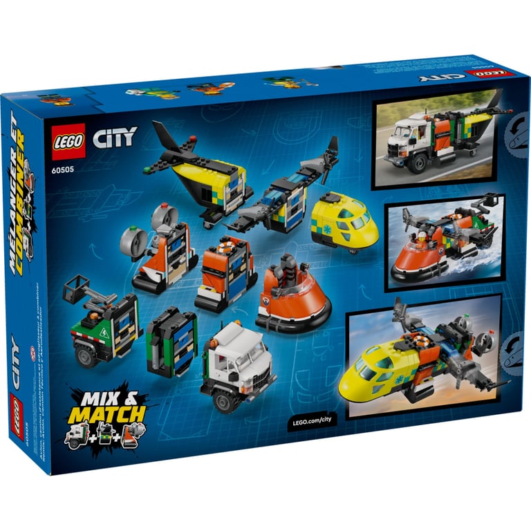 Конструктор LEGO City Ремікс літака, вантажівки та судна на повітряній подушці (60505-) - фото 8