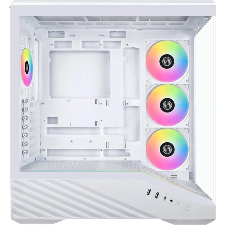 Корпус для ПК Lian Li V100R case with pre-installed four 120mm RGB PWM fan, White (G99.V100RW.01) - фото 3