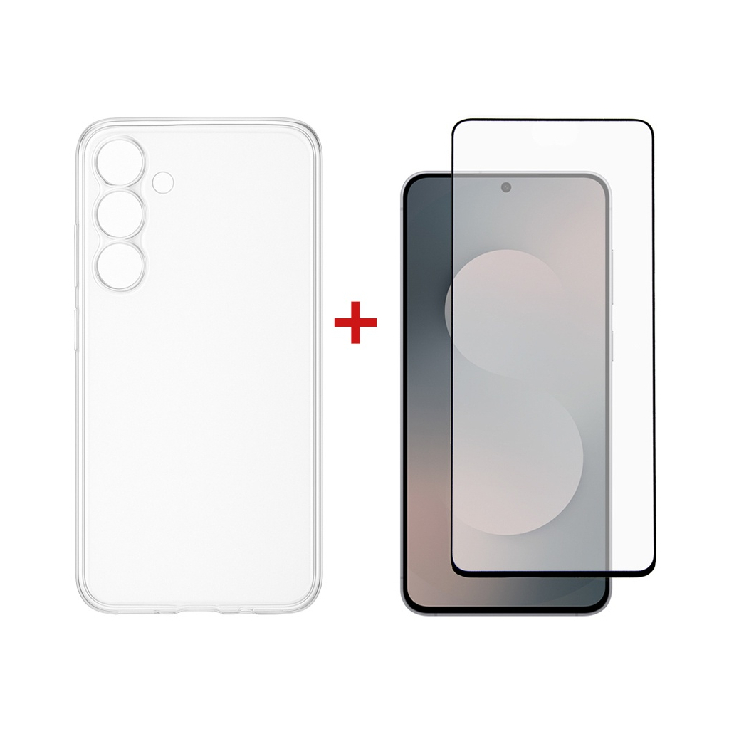 Чохол до мобільного телефона Dengos Samsung Galaxy S25 FE TPU+glass Transparent (DG-KM-172) - фото 1
