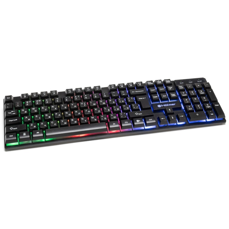 Клавіатура Hölmer K-01GS RGB Backlight USB UA Black (K-01GS) - фото 2