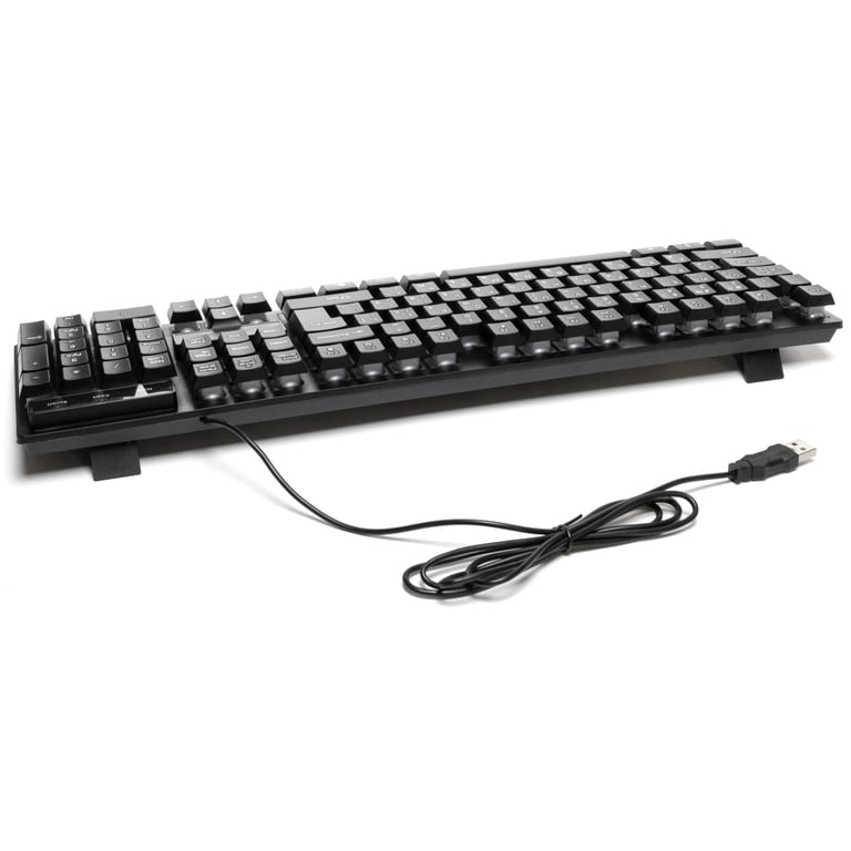 Клавіатура Hölmer K-01GS RGB Backlight USB UA Black (K-01GS) - фото 5